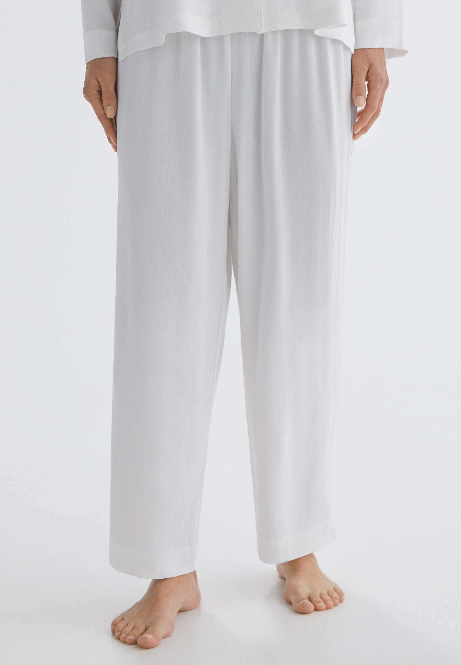 OYSHO Pantaloni del pigiama - white/bianco - Zalando.it
