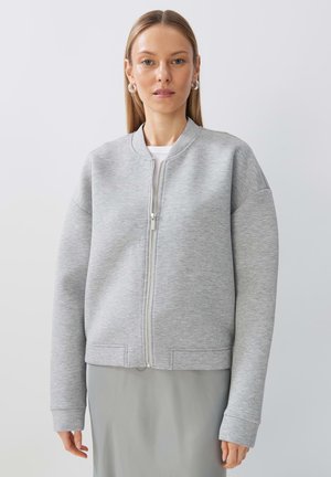someday. UNBER - Bomber Jacket - light grey mélange