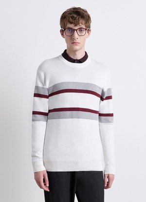 Calliope, MAGLIA FANTASIA - Maglione - var bianco lana