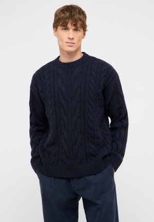 Mustang, Strickpullover - blau
