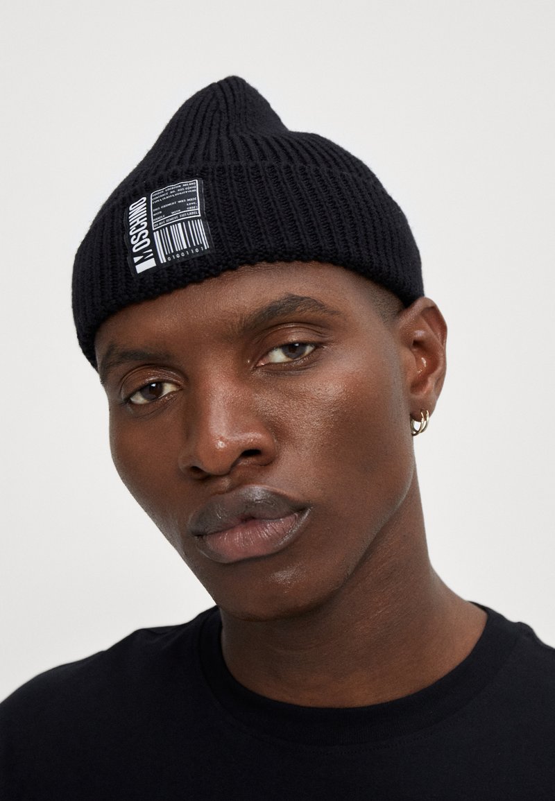 MOSCHINO HAT ONE SIZE UNISEX - Bonnet - black