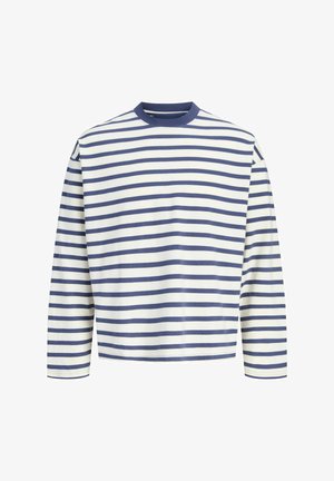 Jack & Jones, T-SHIRT STRIPED T-SHIRT - Camiseta de manga larga - crown blue