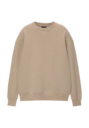 PULL&BEAR ROUND NECK  - Sweatshirt - beige