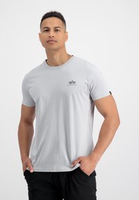 SMALL LOGO - Trükipildiga T-särk - pastel grey