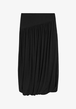 Massimo Dutti, BALLOON-EFFECT FLOWING SKIRT - Ballonrock - black