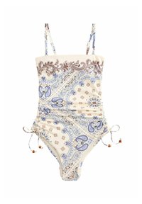 Non selezionato, cream blue paisley
