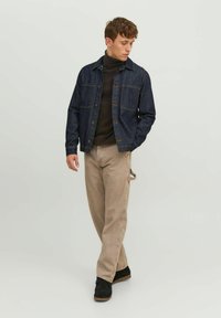 Jack & Jones JJEHILL ROLL NECK - Maglione - seal brown