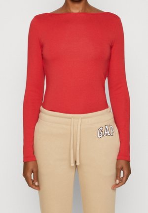 Langærmet T-shirt - red