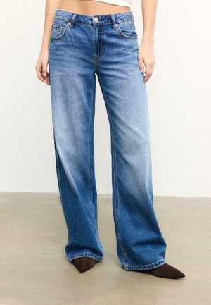 Jean boyfriend - mottled dark blue