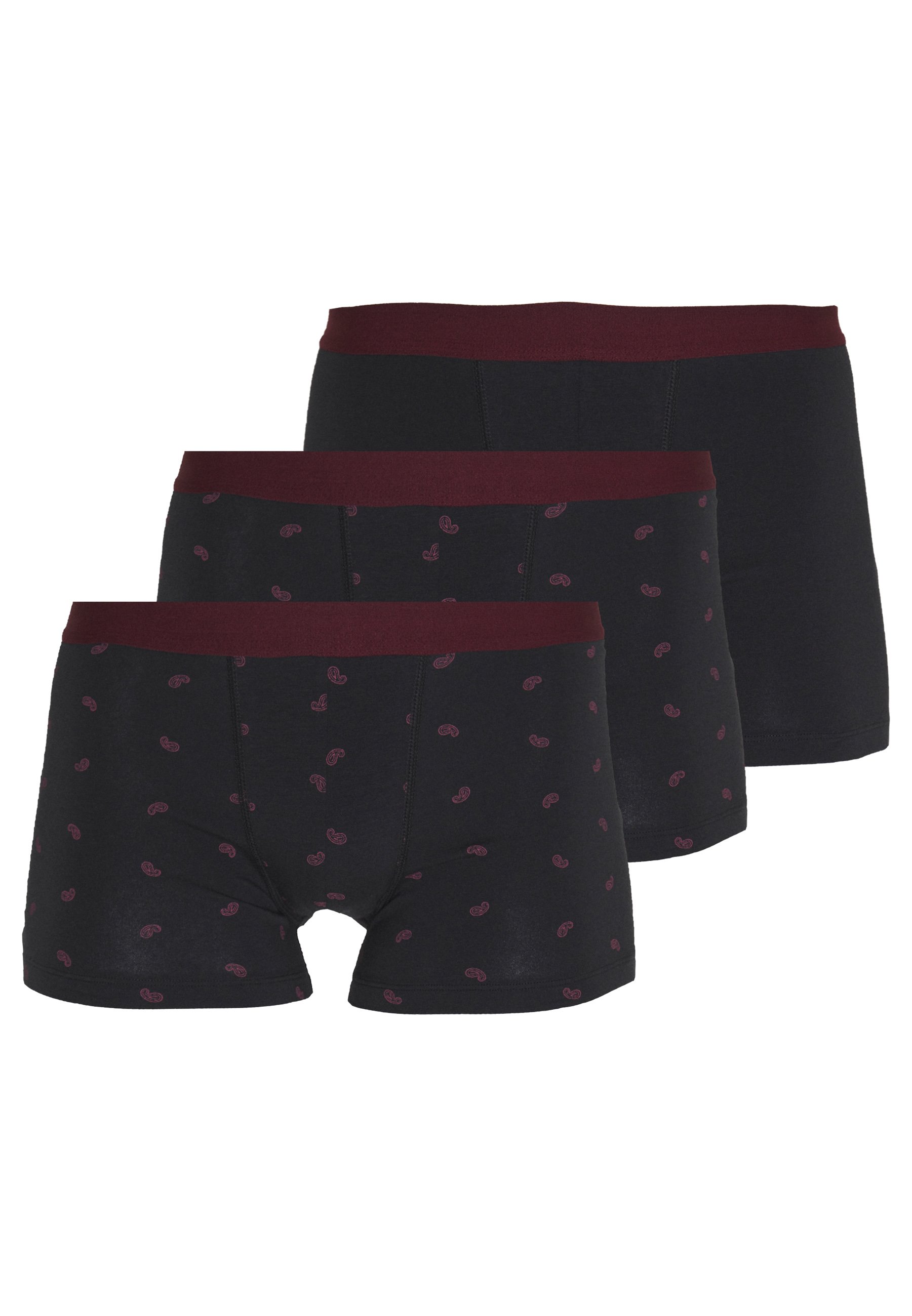 Pier One 3 PACK Underbukse blackbordeaux Zalando.no Pier One 3 PACK - Underbukse - black