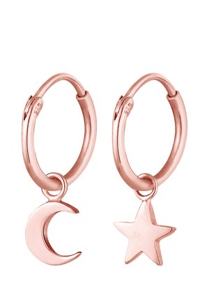 Elli STAR MOON ASTRO LOOK - Ohrringe - rose gold-coloured