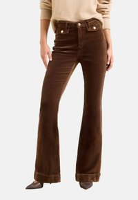 GLAM FLARE  - Flared Jeans - chocolate brown cord
