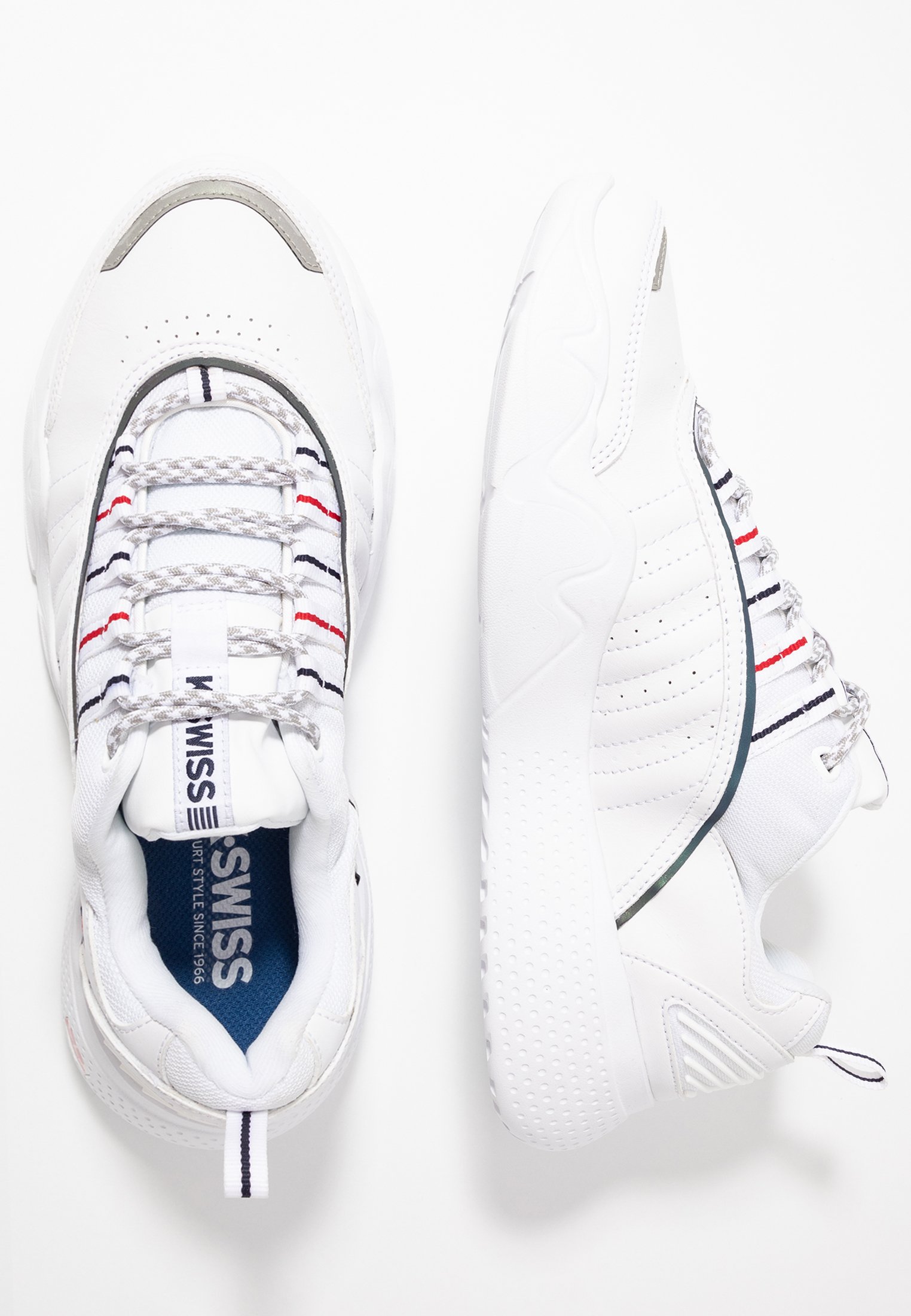 k swiss red and white