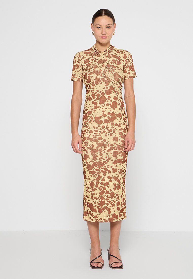 Nanushka Maxi-jurk bruin