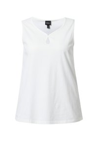 KEYHOLE CUTOUT SWEETHEART NECKLINE - Top - off white
