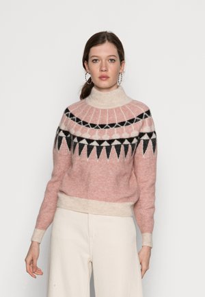 VMCELESTE FAIRYISLE - Jumper - misty rose/birch/black