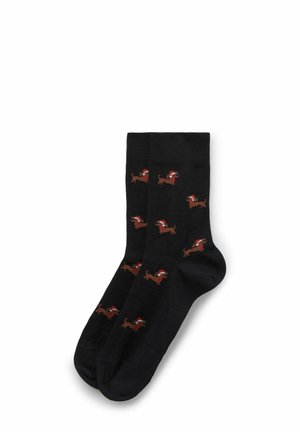 KURZ MIT MUSTER - Socken - blue