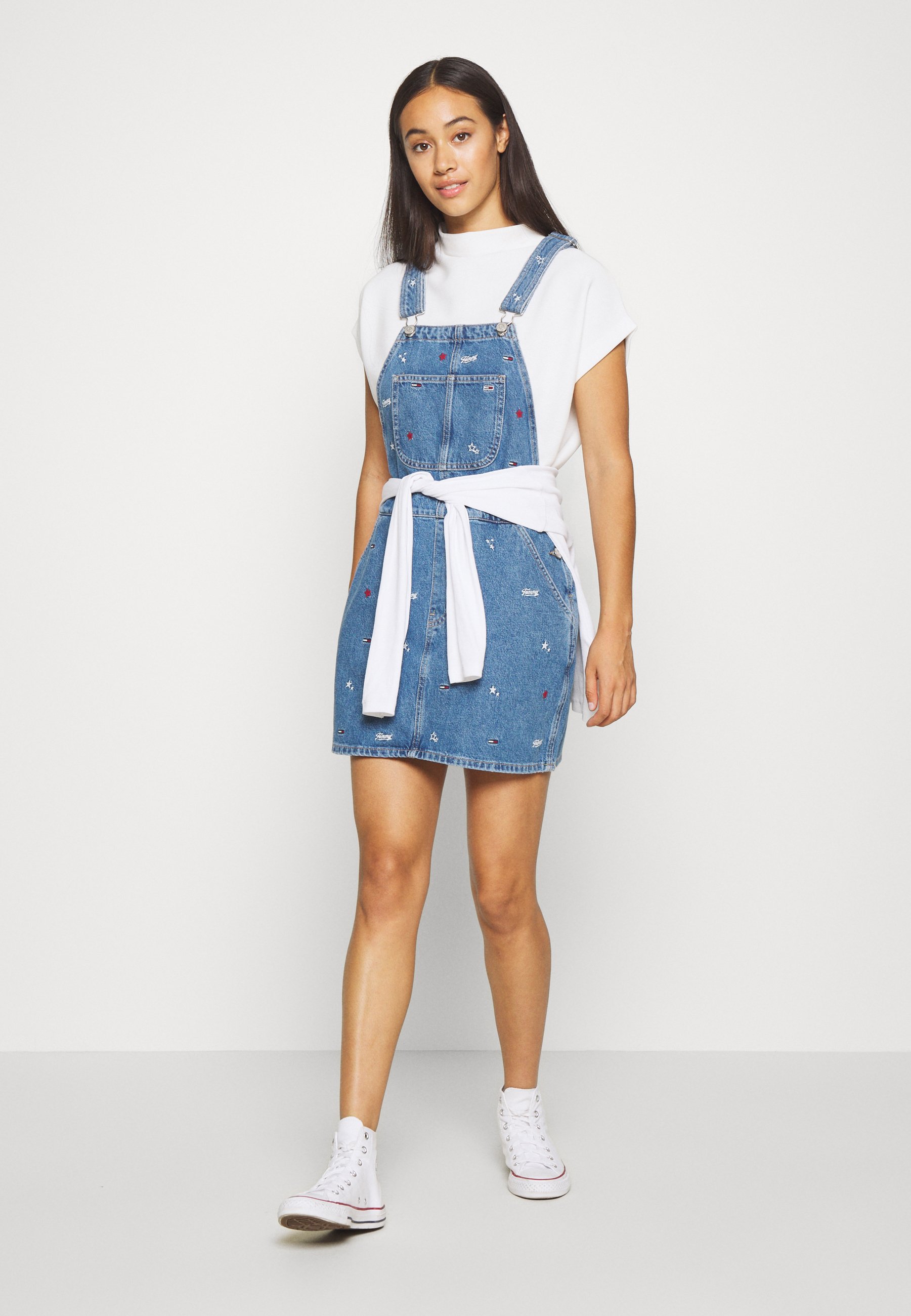 tommy jeans overall dress