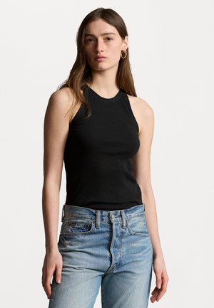 Polo Ralph Lauren RIB KNIT COTTON TANK - Topp - black