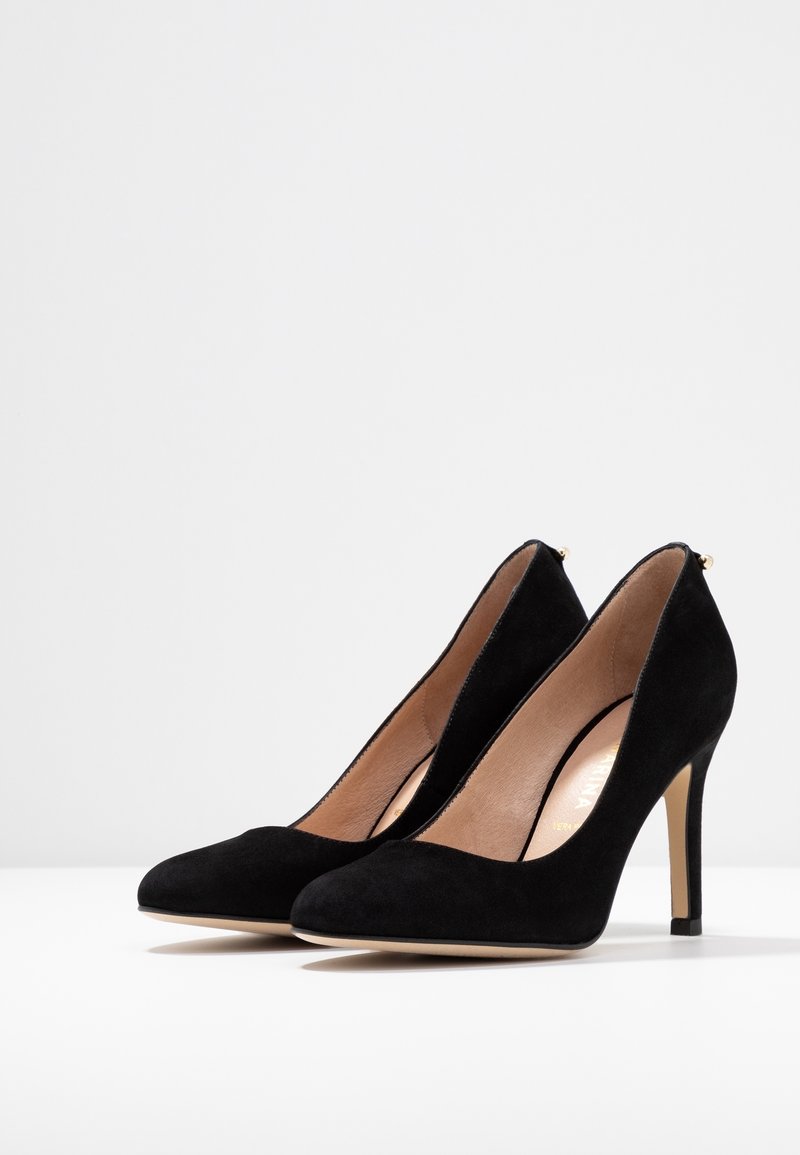 Sandales à Talon San Marina En Cuir Noir - Taille 40 (6.5 UK, 8 US) - Talon 6 Cm - Occasion