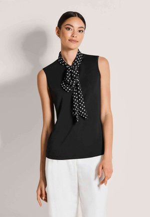 Bluse - black   off-white