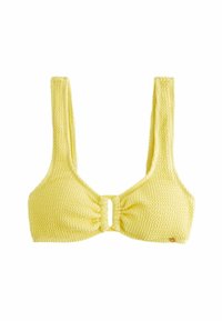 Next REGULAR FIT - HARDWARE CROP - Bikiniyläosa - yellow crinkle