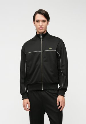 Felpa con zip - black