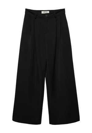 Stradivarius, WIDE LEG WITH DARTS - Pantalon classique - black