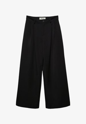 Stradivarius, WIDE LEG WITH DARTS - Pantalon classique - black