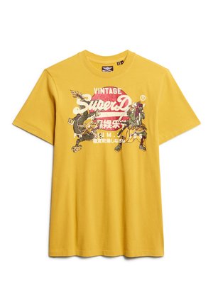 Superdry & Co, TOKYO GRAPHIC  - T-Shirt print - oil yellow