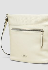 s.Oliver CITY-MIT SEPARIERTEM REISSVERSCHLUSS-FACH UND LÄNGENVERSTELLBAREM SCHULTERGURT - Schoudertas - beige
