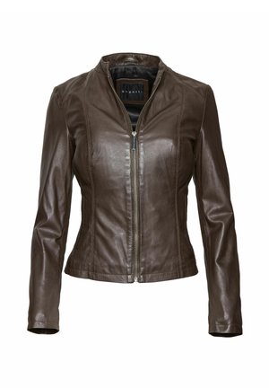 Leren jas - dunkelbraun