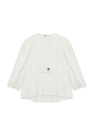 PEPLUM - Blus - white