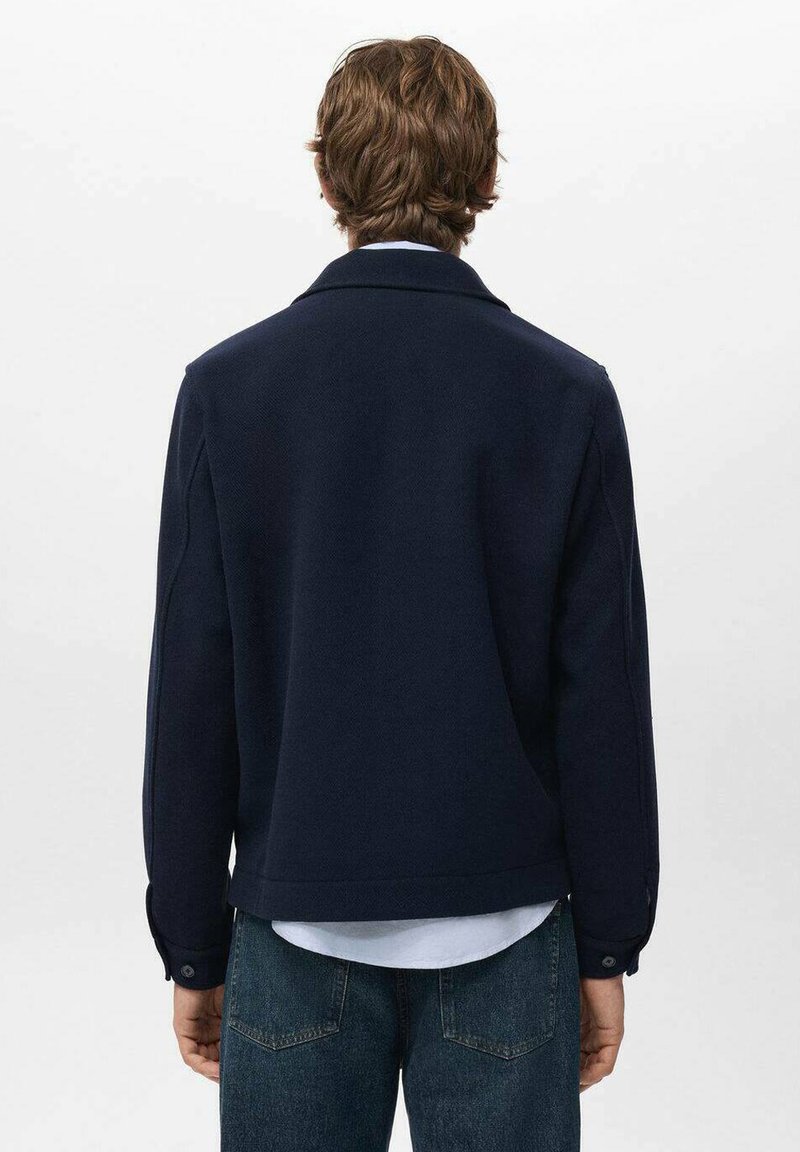 Veste Mango En Coton Et Lin Rayé Bleu Et Blanc - Taille S, Neuve Avec étiquette