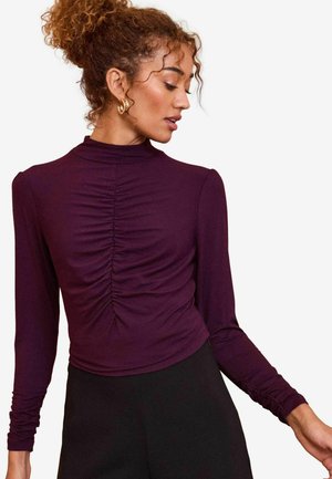 Love & Roses Top s dlouhým rukávem - ruched front