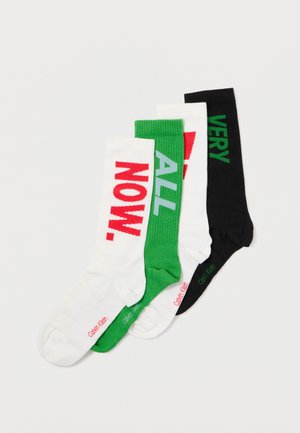 MEN SOCK GRAPHIC GIFTBOX 4 PACK - Socks - green/white