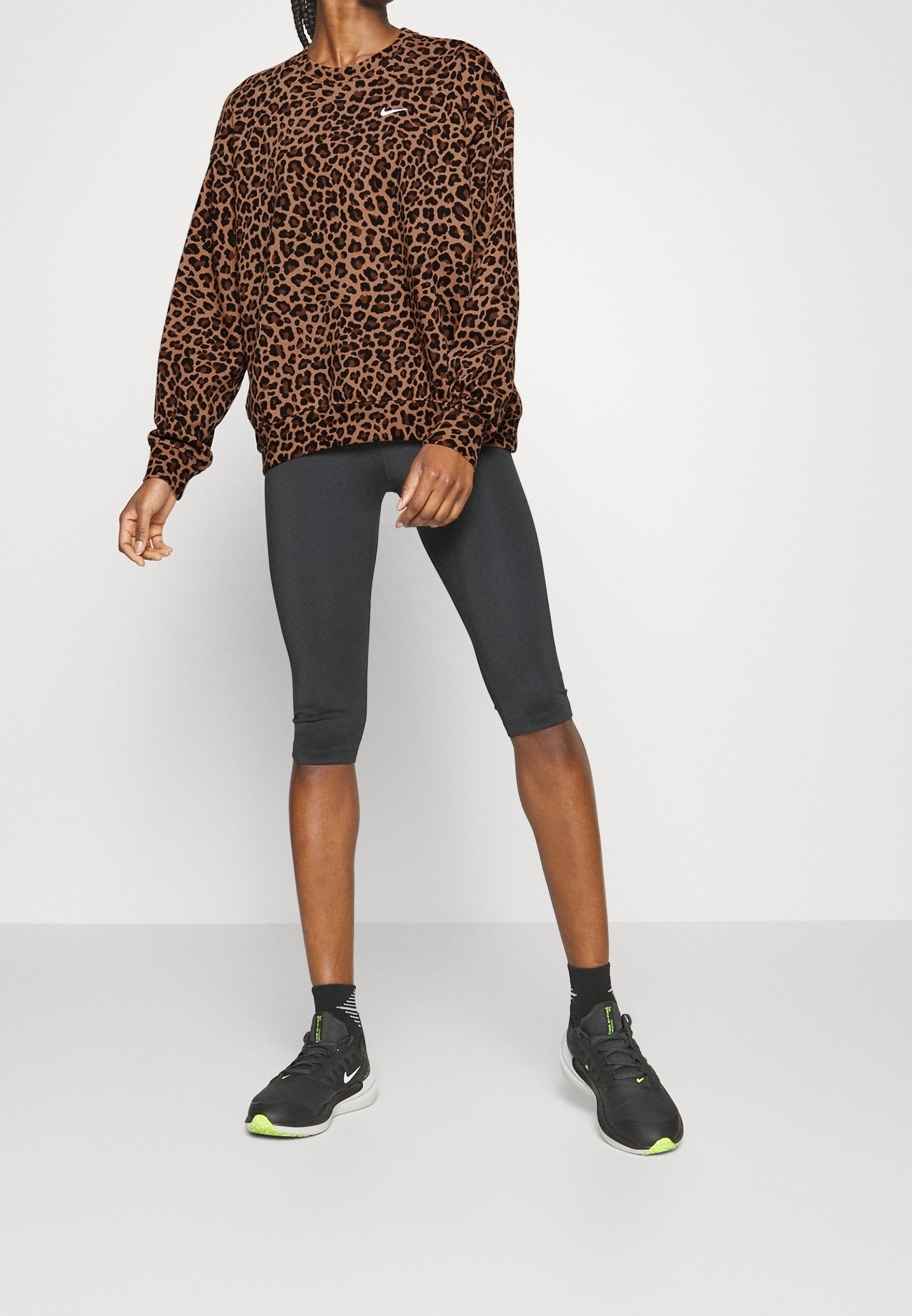 black nike leopard print sweatshirt