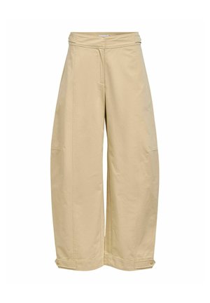 Object, TROUSERS BARREL LEG - Pantalon classique - humus