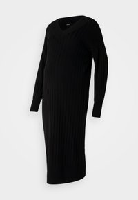 OLMNEW TESSA MIDI DRESS - Pletené šaty - black