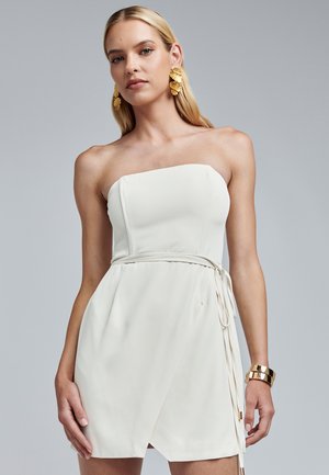 TYRAN MINI DRESS - Juhlamekko - ecru