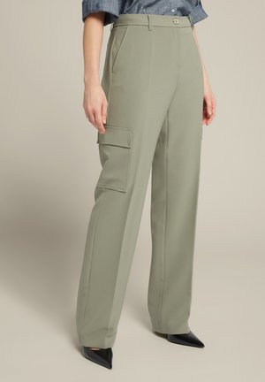 Pantaloni cargo - verde chiaro