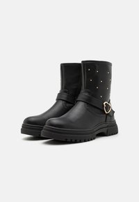 Friboo Μποτάκι καουμπόι/μηχανόβιου - black