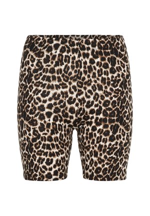 Kaffe KASALLY - Shorts - feather gray leo print