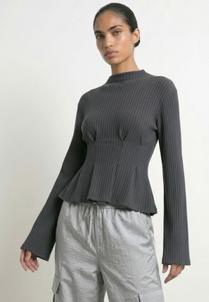 HYPEDROP, Long Sleeved HDCAROLINA PEPLUM - T-shirt à manches longues - asphalt