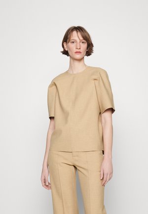 WOOD WOOD JAY HEAVY DRAPY TOP - Μπλούζα - camel