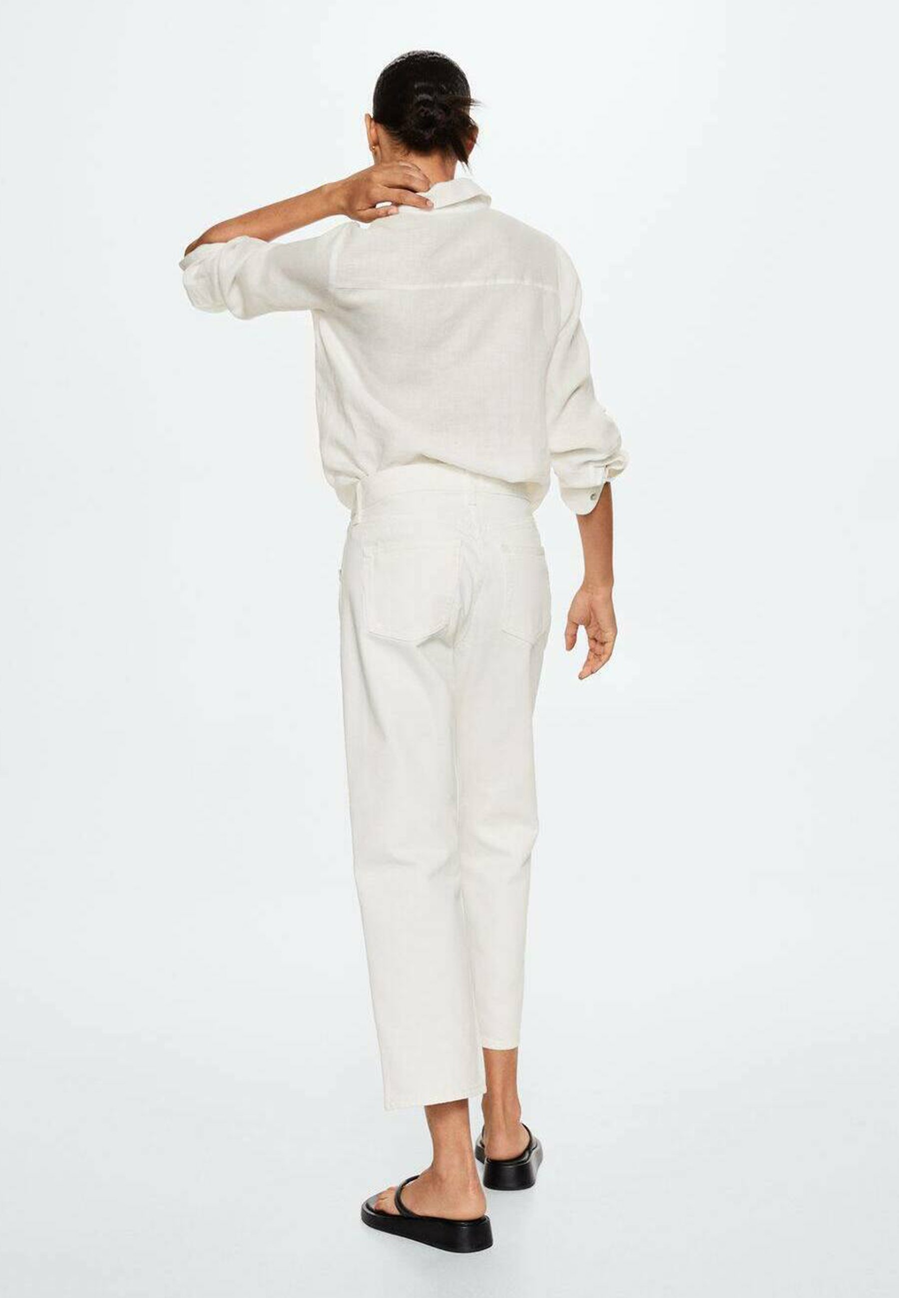 Mango CARLOTA - Straight leg jeans - hvid/white - Zalando.de