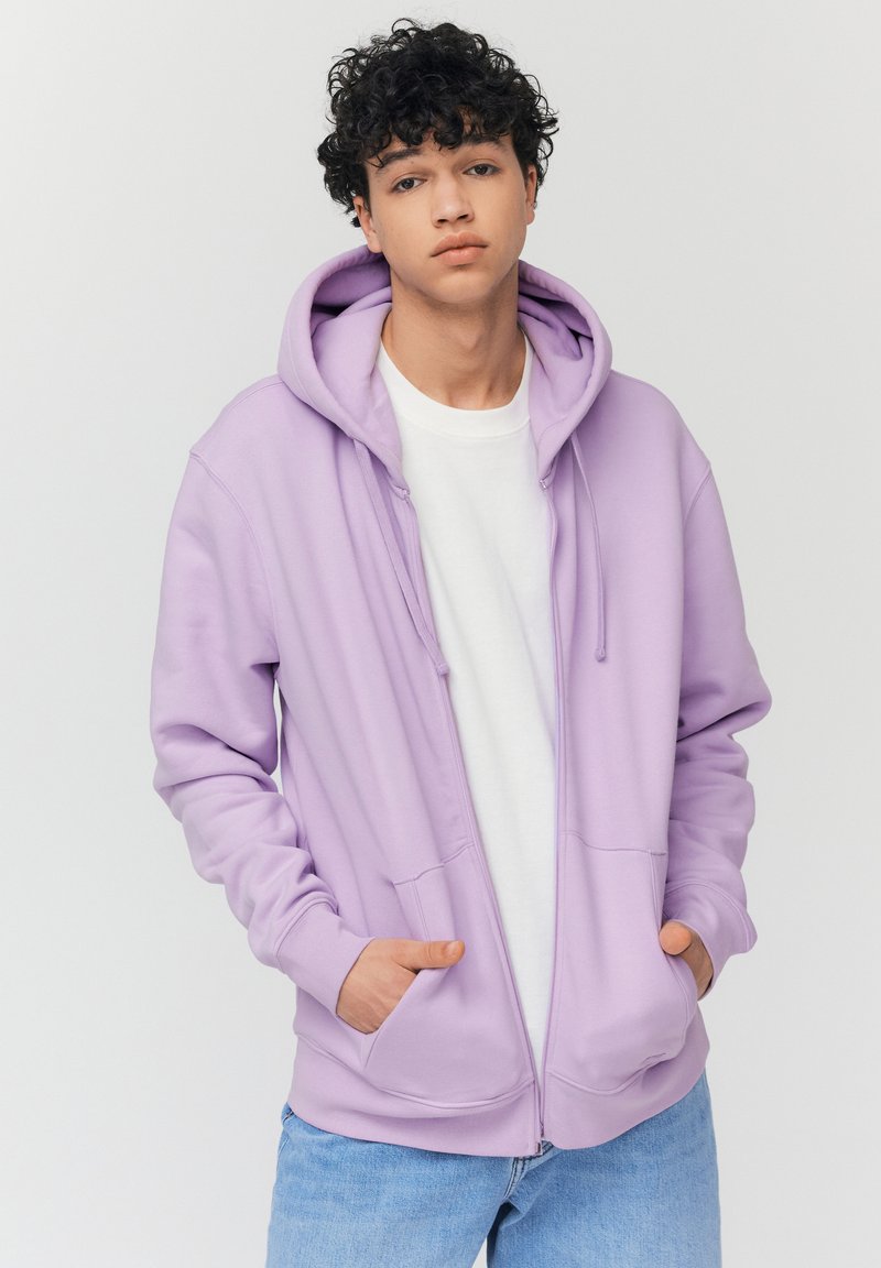 BZB BASIQUE - Sweat zippé - lila