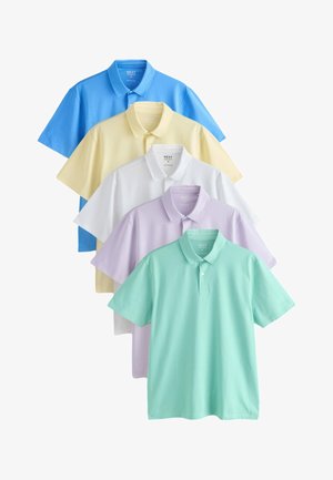Next, 5 PACK - Poloshirt - white yellow pink green lilac