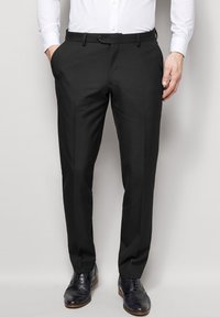 Next - TUXEDO SUIT TROUSERS SLIM FIT - Pantalones - black Imagen en miniatura 1