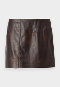 Pinko GRASS GONNA - Miniskjørt - marrone/chicco di caffe'